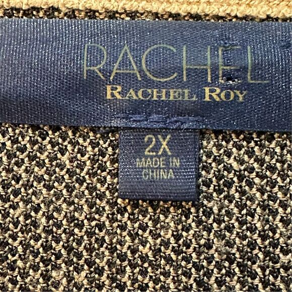 Rachel Roy Women's 2X Animal Print Pullover Sweater Multicolor - Picture 3 of 9